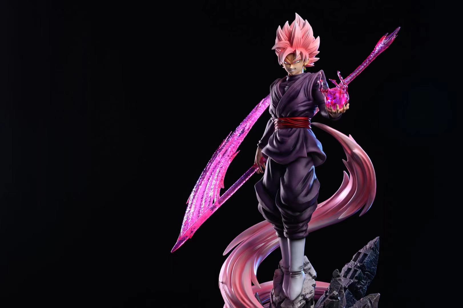 Dragon Ball Zenkai Studio Black Goku Rose Bust Resin Statue - Kaioland