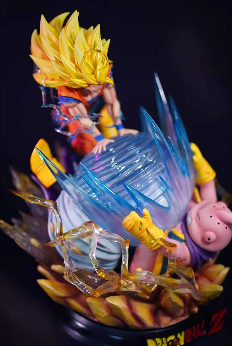 Soul Wing 1/6 Dragonball Z Super Saiyan3 Goku VS Fat Buu Resin Statue -  Devilness Toys