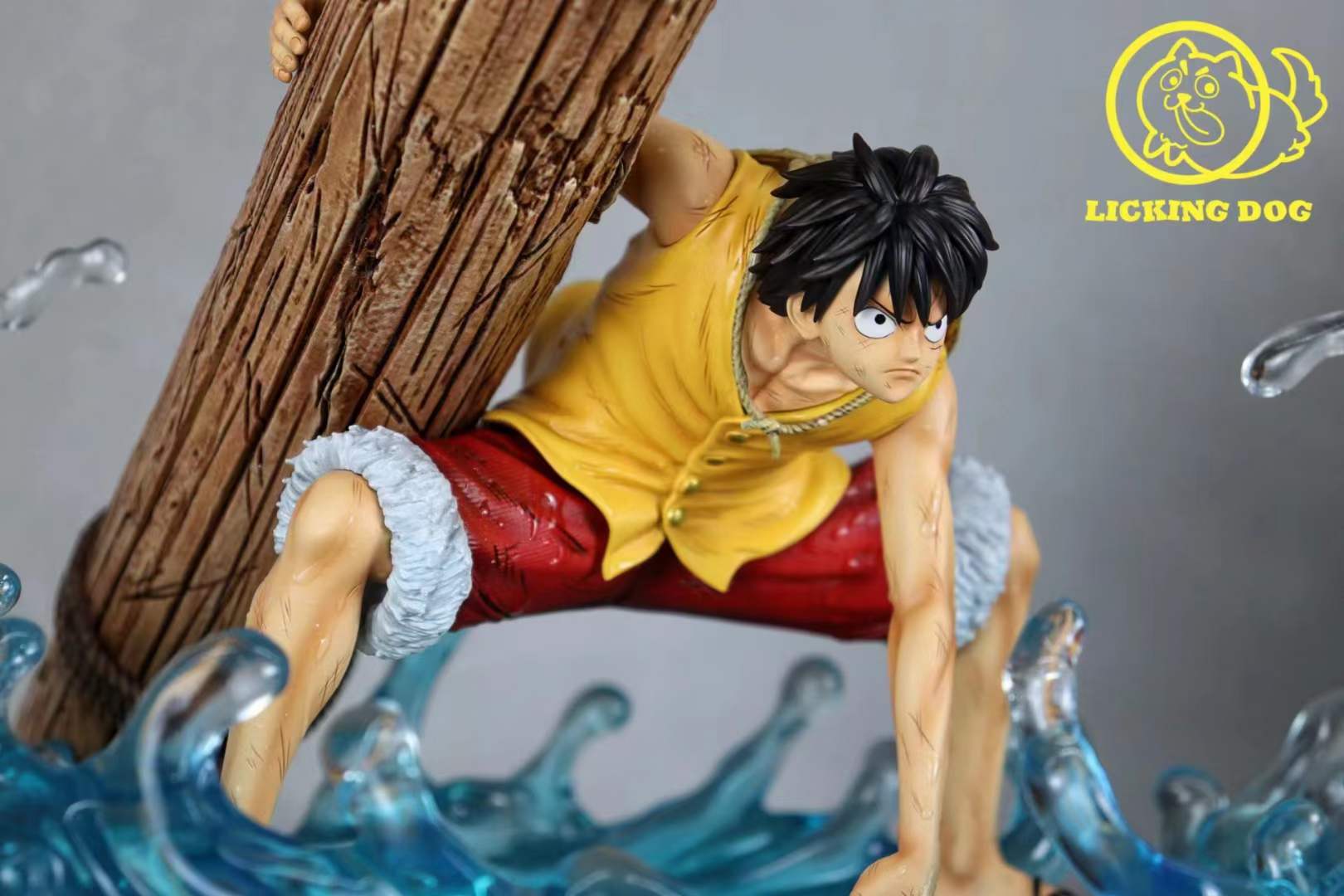 Licking Dog One Piece The Top War Monkey D. Luffy Resin Statue ...