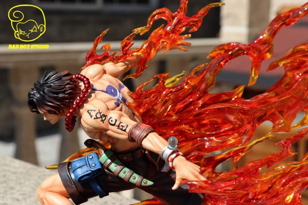 BadBoy Studio Rock Platform One Piece Portgas·D· Ace Resin Statue