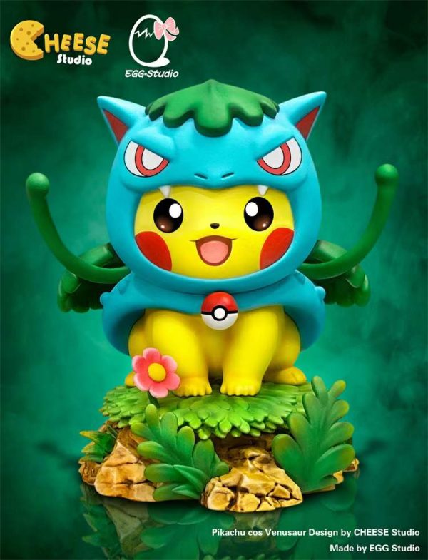 Cheese Studio X Egg Studio Pokemon Pikachu Cos Venusaur Resin Statue ...