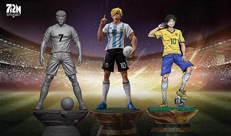 712N Studio 1/6 One Piece World Cup Sanji Cos Messi Resin Statue