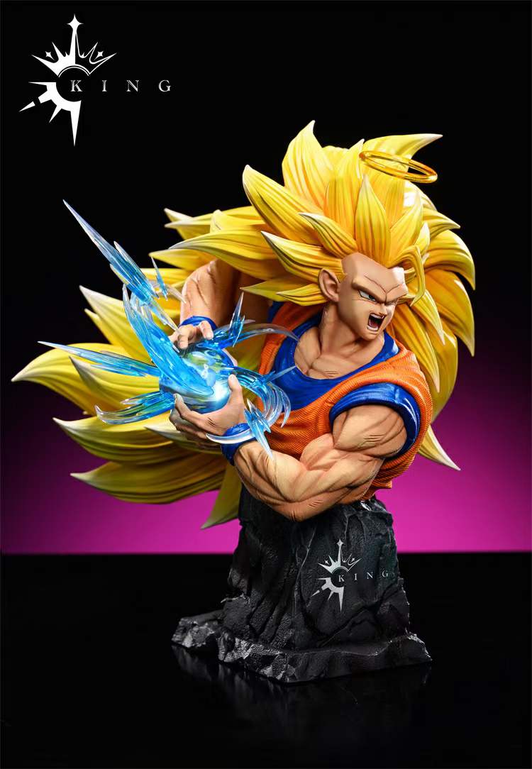 KING Studio B Dragonball Super Saiyan 3 Son Goku Resin Statue