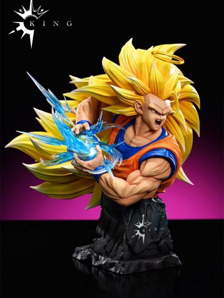 KING Studio B Dragonball Super Saiyan 3 Son Goku Resin Statue
