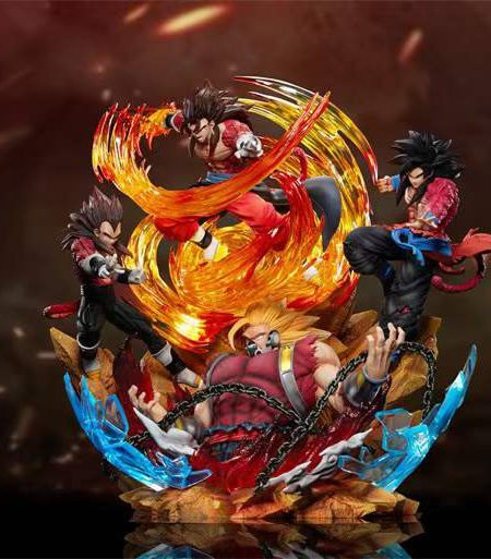 kylin Studio 1/6 Dragonball Heroes Super Saiyan4 Vegetto VS Cumber Resin Statue