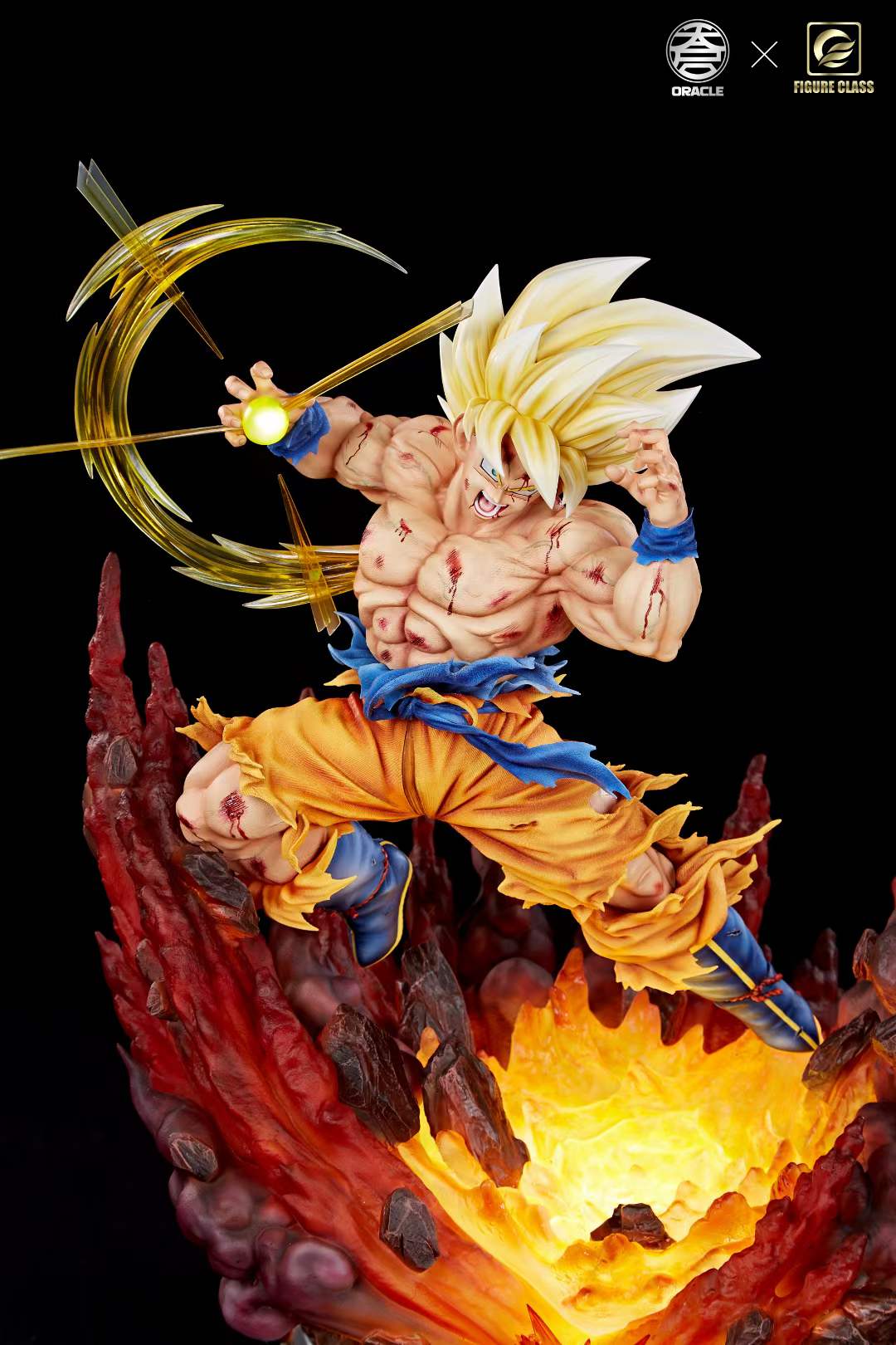 Dragon Ball Z-DBZ Figure Frieza VS Super Saiya Goku Resin Statue