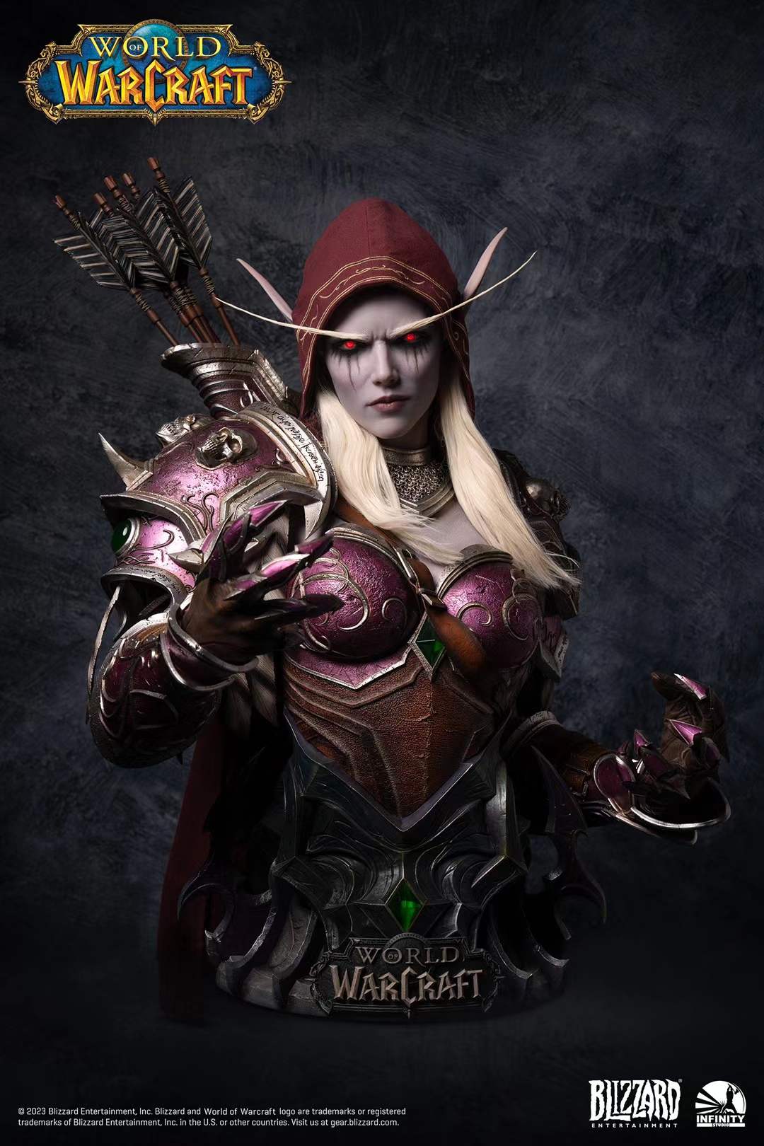 INFINITY Studio 1/1 World of Warcraft Sylvanas Windrunner Bust Statue ...