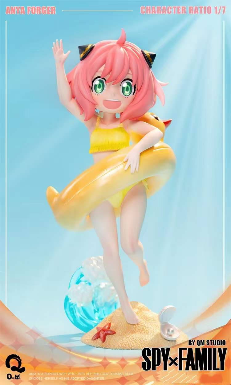 QM Studio SPY×FAMILY Swimsuit Anya Forger Resin Statue - Devilness Toys