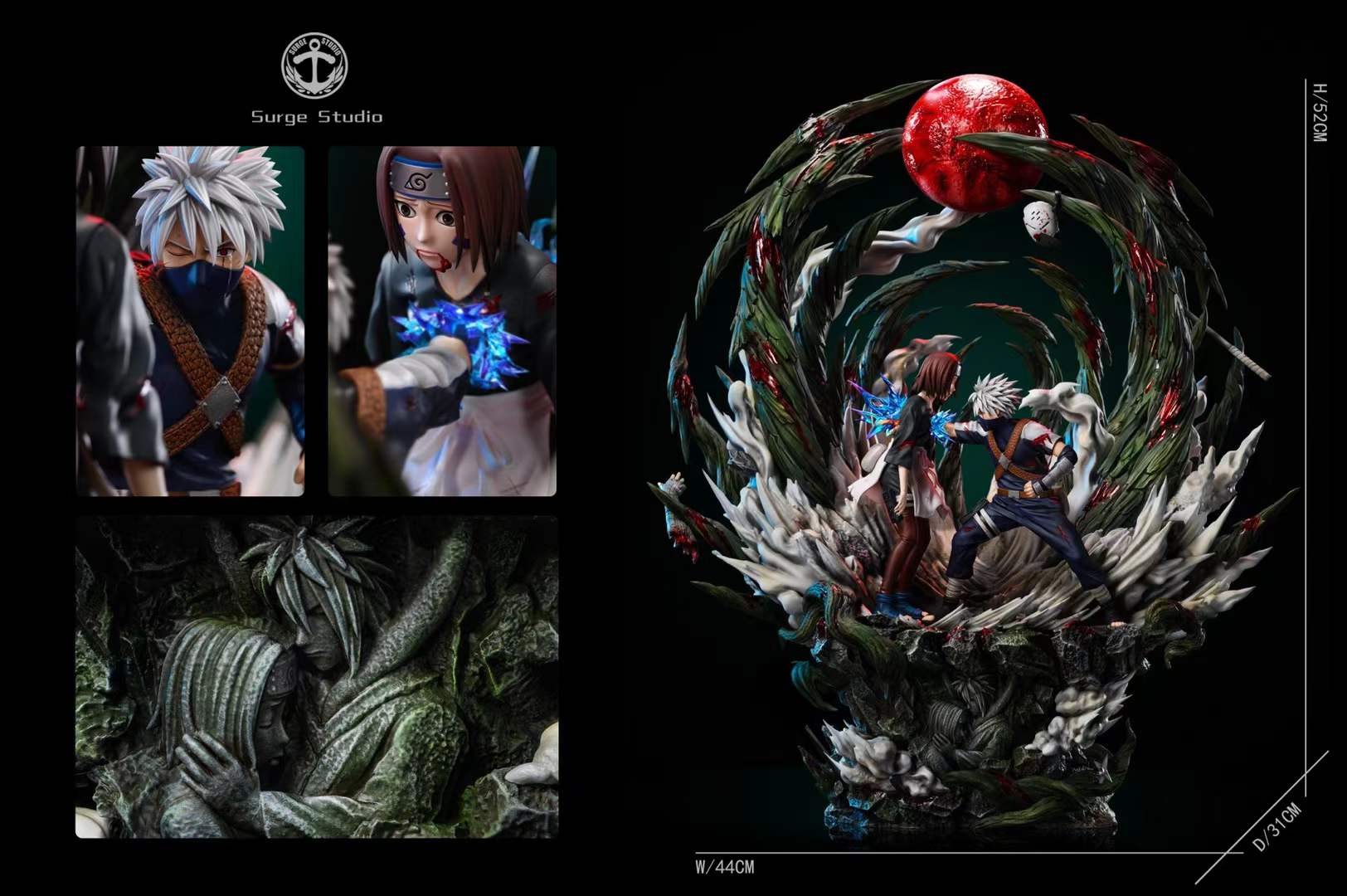 Surge Studio 1/7 Naruto Kakashi & Nohara Rin Resin Statue - Devilness Toys