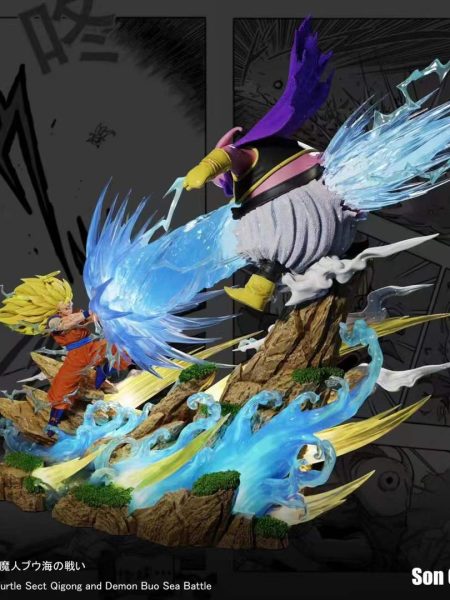 Sky Top Studio WCF Dragonball Super Saiyan 3 Goku VS Majin Buu Resin Statue