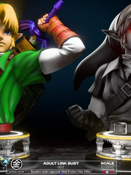KINTSUKUROI CREATIONS Black 1/1 The Legend of Zelda Link Bust Statue