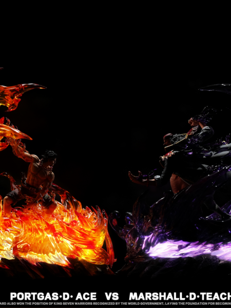 Badge Studio POP BD One Piece Portgas·D· Ace VS Marshall·D·Teach Resin Statue