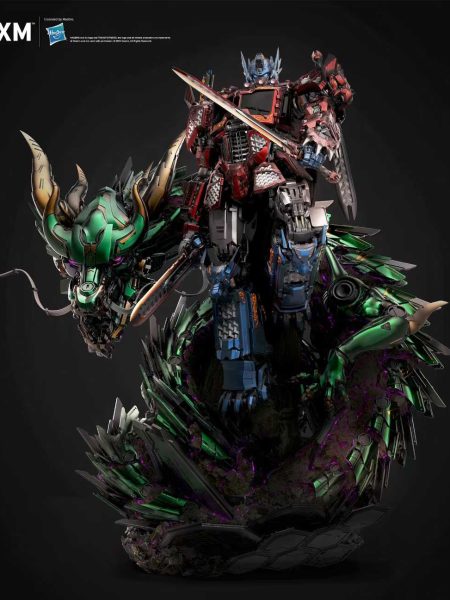 XM Studio 1/10 Colour Version Transformers Optimus Prime &  Qinglong Reisn Statue