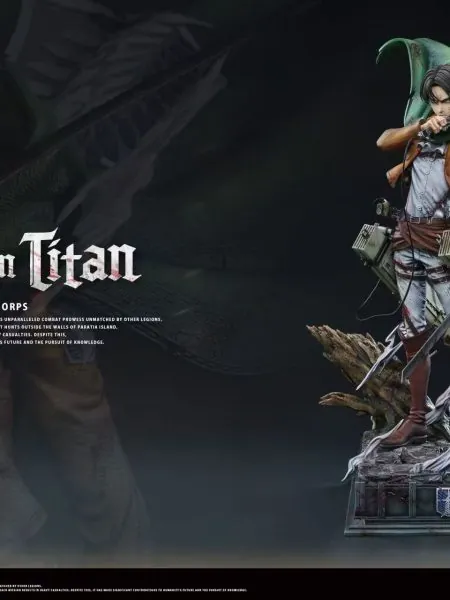 Game Over Studio 1/4 Attack on Titan Levi Ackerman Resin Statue