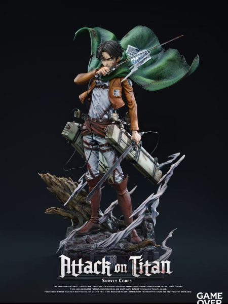 Game Over Studio 1/6 Attack on Titan Levi Ackerman Resin Statue