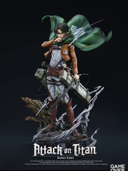 Game Over Studio 1/6 Attack on Titan Levi Ackerman Resin Statue